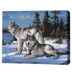 Картина по номерам BrushMe BS51412 40x50cm (în cutie) Lupii apărători