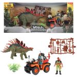 Игрушка Toi-Toys 37503C Lumea dinozaurilor, Jeep cu dinozaur