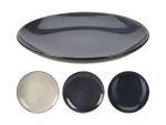 Farfurie de servire 28cm Reactiv Glaze Black, portelan