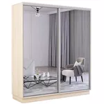 Шкаф Mobildor-Lux Fox uși glisante din oglinzi (180x60x240H cm) Sonoma