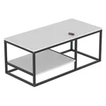 Журнальный столик Bofigo С 2 уровнями Металл, Белый (22-03-01)