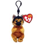 Jucărie de pluș TY TY43110 Breloc Ciobănesc German Ace 12cm