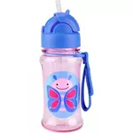 Cană cu pai Skip Hop 9Q776410 Sticluta cu pai din tritan Zoo Fluturas