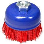 Set de tubulare, bite, duze S&R 136860075 Perie pentru metal conica neilon 75mm x M14 d0.5/12250