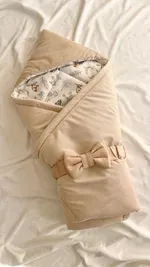 Одеялко-конверт на выписку Special baby (90x90 см) Velour White