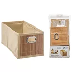 Cutie depozitare 5five 55764 Cutie 15x31x15cm, bej, textil, bambus