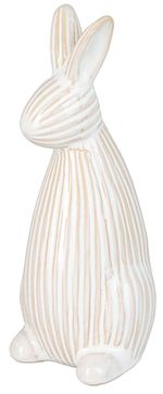 Декор H&S 54793 Статуэтка кролика с рельефом 18см, фарфор