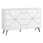 Casetieră Trendy Duna, Alb 123x62x35cm