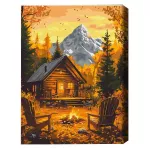 Картина по номерам BrushMe BS54169FC 40х50cm (fără cutie) Căldura focului de toamnă