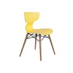 Стул Papatya Yugo-S Wox - yellow / natural beech