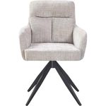 Scaun Interdepo LEO Бежевый, Chenille chair