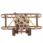 Set de construcție Ugears 51015 Avion mini-biplan