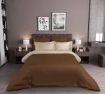 Textile de casă Cottony SLPSL Satin Uniton Brown/Ivory: Euro