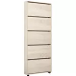 Полка для обуви Mobildor-Lux Leo Slim 100x16x203H cm Sonoma