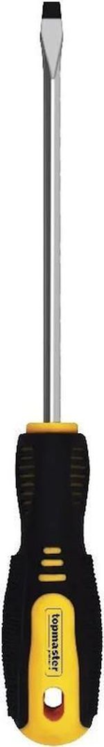 Отвёртка Topmaster 223813 отвертка прямая шлицевая 6x150мм. CR-V
