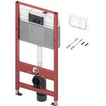 Rezervor WC Tece Base 3in1 buton alb (9.400.400), rama p/u suspendarea WC