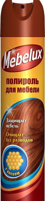 Полироль для мебели Mebelux с воском 300мл
