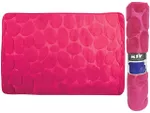 Коврик для ванной комнаты 50X80cm MSV розовый, микрофибра