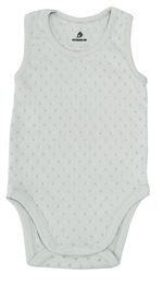 Haine pentru copii Minikin 25170586 Ажурный листик Боди-майка р-р86, серый светлый, унисекс