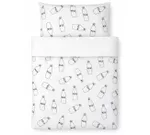 Lenjerie de pat pentru copii Veres VR 154.5.04.3 Фланель бутылочки на молочном (90x110/40x60) (3ед.)