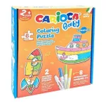 Set de creație Carioca 56978 Set Baby Puzzle Transports cu colorare