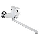 Смеситель для ванны Sandy 49012 Ergo pipa lunga, 30F, alb mat