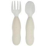 Seturi pentru hrănire bebelușilor Beaba B913581 Set 2 tacamuri inox Velvet Gray
