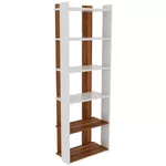 Raft de birou Trendy Sakran, Alb, Nuc, 63x180x32cm (GTR000473)