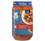 Piure Gerber terci din orz perlat cu chiftele în sos de roșii (15+ luni) 250 g