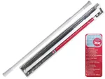 Tija glisanta pentru perdea MSV 70-120cm alba, aluminiu