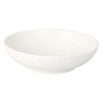 Тарелка Promstore 55057 Farfurie de servire Siaki 20cm Ribbed, New Bone, alb, porțelan