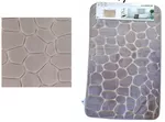 Covoraș de baie MSV 56190 Pebble 50x80cm bej-gri, microfibra