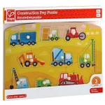 Puzzle Hape E1407 Puzzle tactil – Mașini de construcție