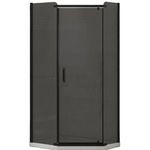 Душевая кабина New Trendy New Komfort Black Pentagonal 90x90x195 Hinged, K-0807