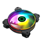PC Case Fan GAMEMAX FN-12Rainbow-D, 120mm, 25dB, 36CFM, 1100RPM, Hydraulic bearing, Rainbow Ring