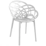 Стул Papatya Flora - seat white / legs PP white