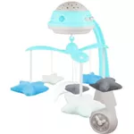 Карусель для кроватки Canpol 75/100 blu музыкальная Карусель с проектором голубая