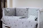 Lenjerie de pat pentru copii PernaMea Set lenjerie 8 piese Baby Panda Turcoaz (PM.100262/2)