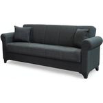 Диван Trendy Ares, extensibila cu lada de depozitare, 215x80x80cm, Gri inchis