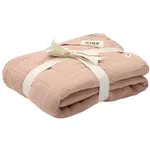 Accesoriu pentru înfășat BIBS 9402244 Paturica de muselina Swaddle Blush, 120x120cm