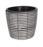 Ghiveci pentru flori H&S 50621.3 Ghiveci pentru flori Cercuri, H23cm, gri