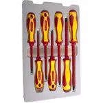 Отвёртка King Tony 30607MR отвертки, изолированные (шлицевые и PZ) 7 пр.