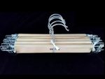 Набор вешалок деревянных для брюк 3шт, 32.5-23cm