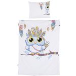 Lenjerie de pat pentru copii Chipolino SPCET502206 Постель 5 ед blue owl