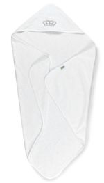 Accesoriu pentru baie PernaMea Prosop botez 90x90cm Coronita gri
