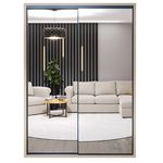 Dulap Bayro Parma 1600x2250x600 серый камень, купе