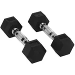 Гантель PX Sport 10229 Gantera Rubber Hex Dumbbells 12.5kg, DB139-12.5