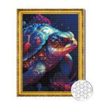 Картина по номерам Art Gallery GA84490 Mozaic cu diamante 40x50cm Broasca testoasa multicolora