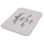 Covoraș de baie Bisk 07494 NICEA 50x80 cm alb