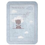 Lenjerie de pat pentru copii Kikka Boo 31103020161 Paturica super moale Dream Big Blue, 80/110 cm